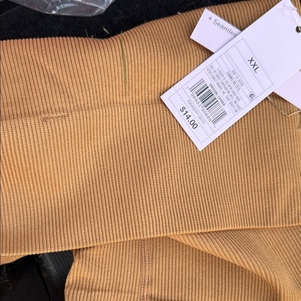 Wild Fable Tan Ribbed Bike Shorts - Picture 2 of 2